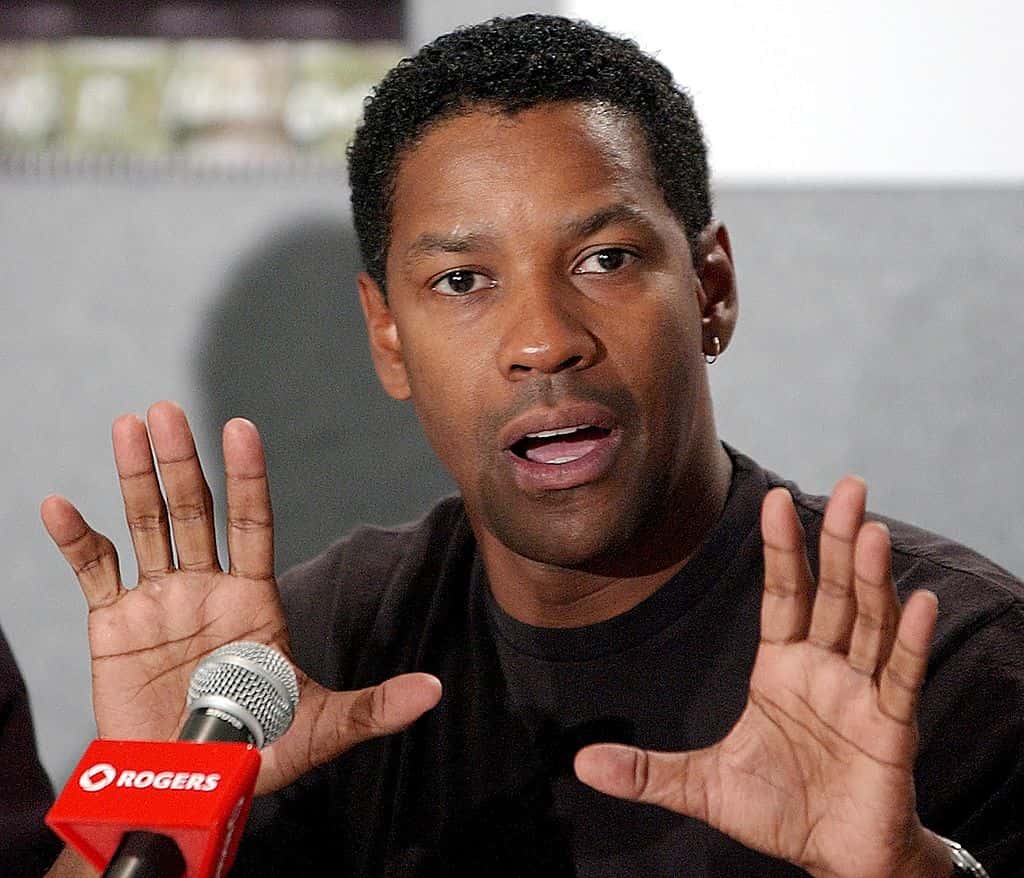 American actor Denzel Washington discussing his directorial debut in "Antwone Fisher" 