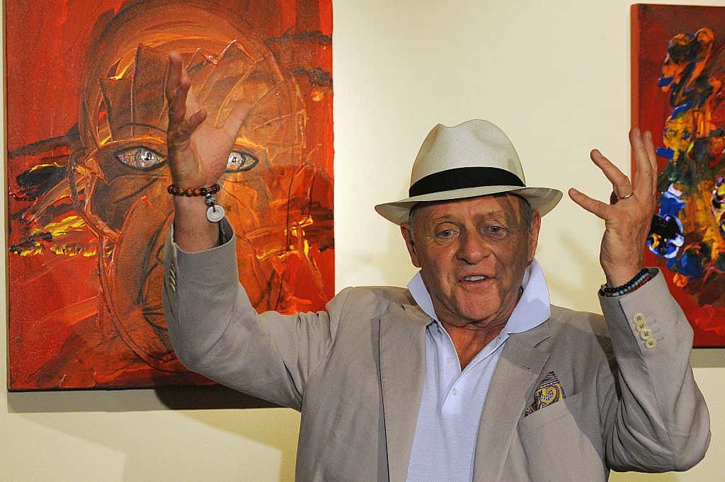 British actor, composer and artist Anthony Hopkins pictured at the inauguration of