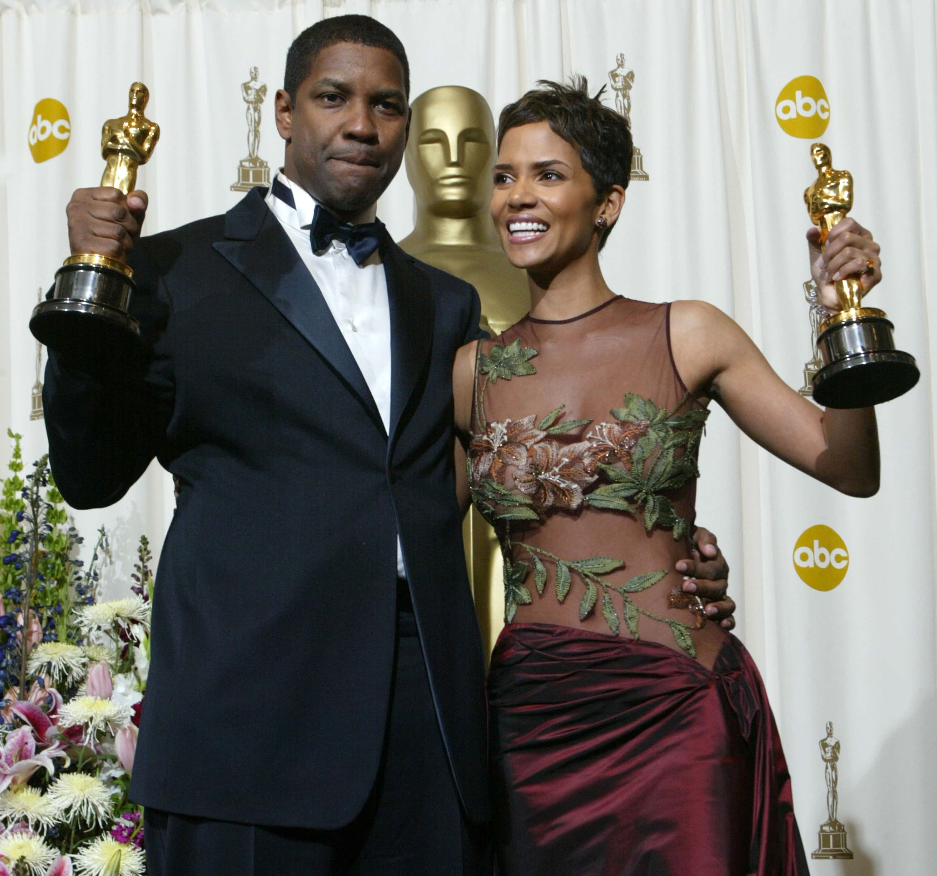  Best Actor and Actress winners Halle Berry and Denzel Washington