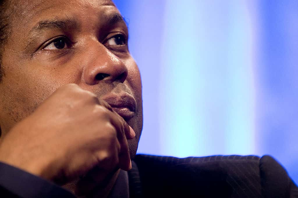 Actor Denzel Washington appears at the launch of the "Be Great" campaign