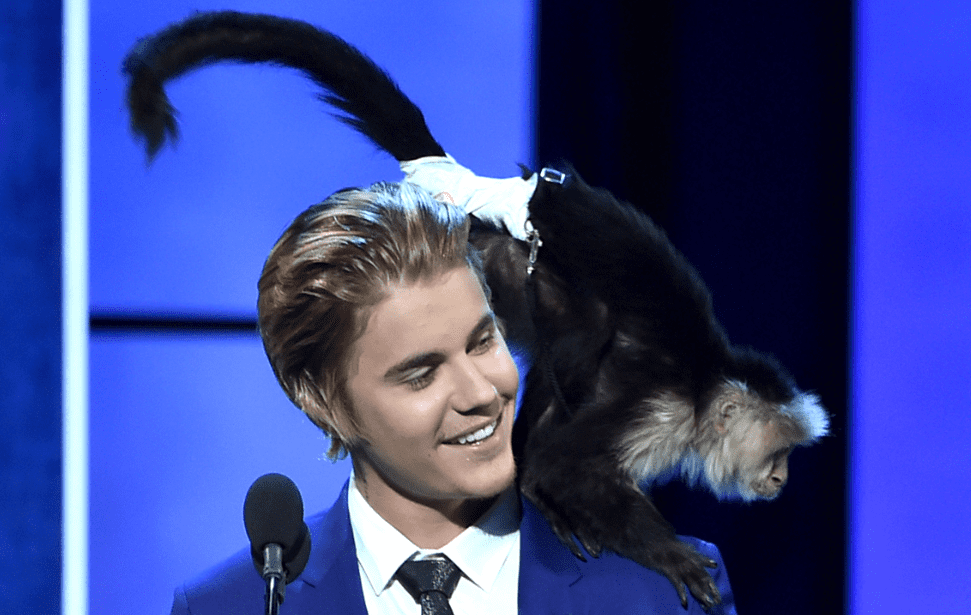 Justin Bieber speaks onstage at The Comedy Central Roast