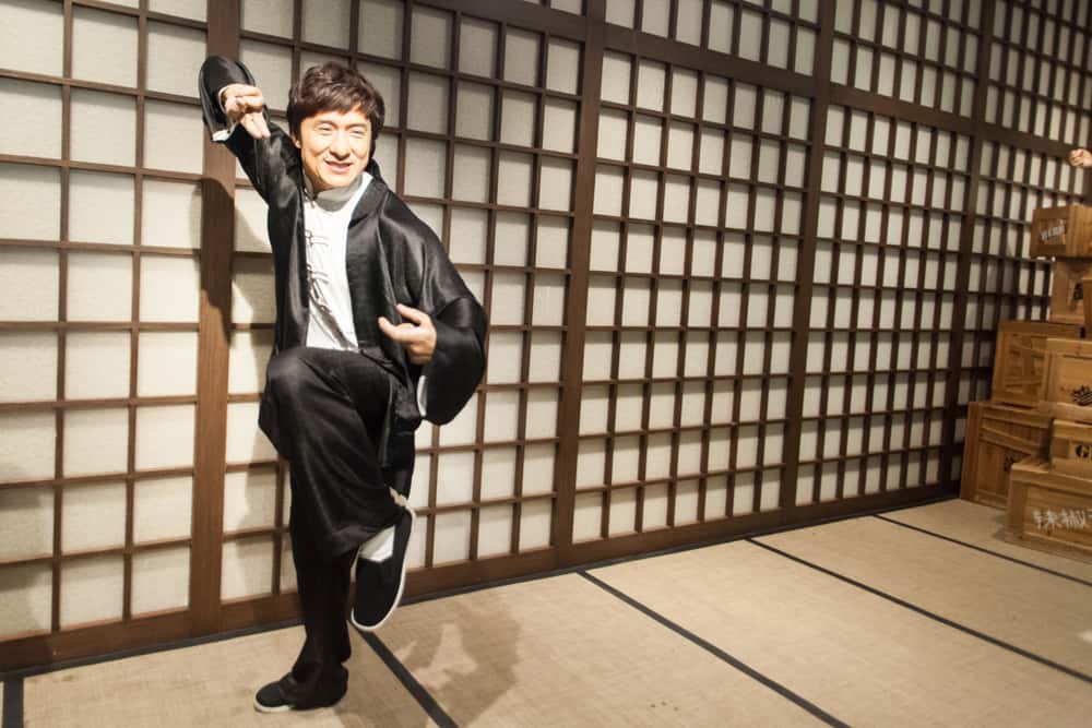 Wax work view of famous people Jacky Chan