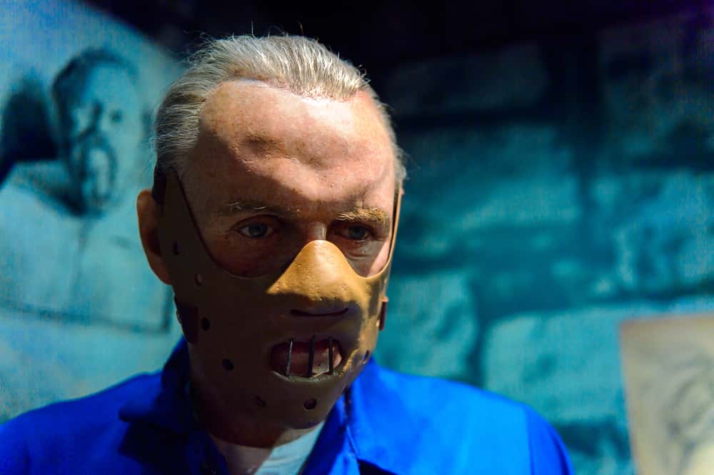Anthony Hopkins as Dr. Hannibal Lecter, Madame Tussauds wax museum in Amsterdam.