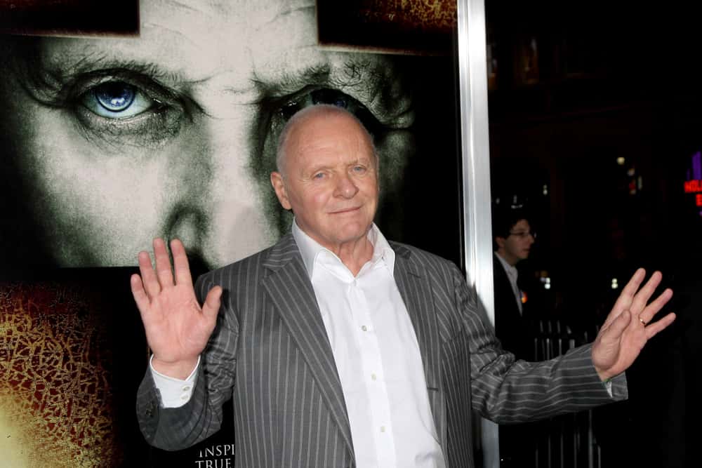 Anthony Hopkins arrives at