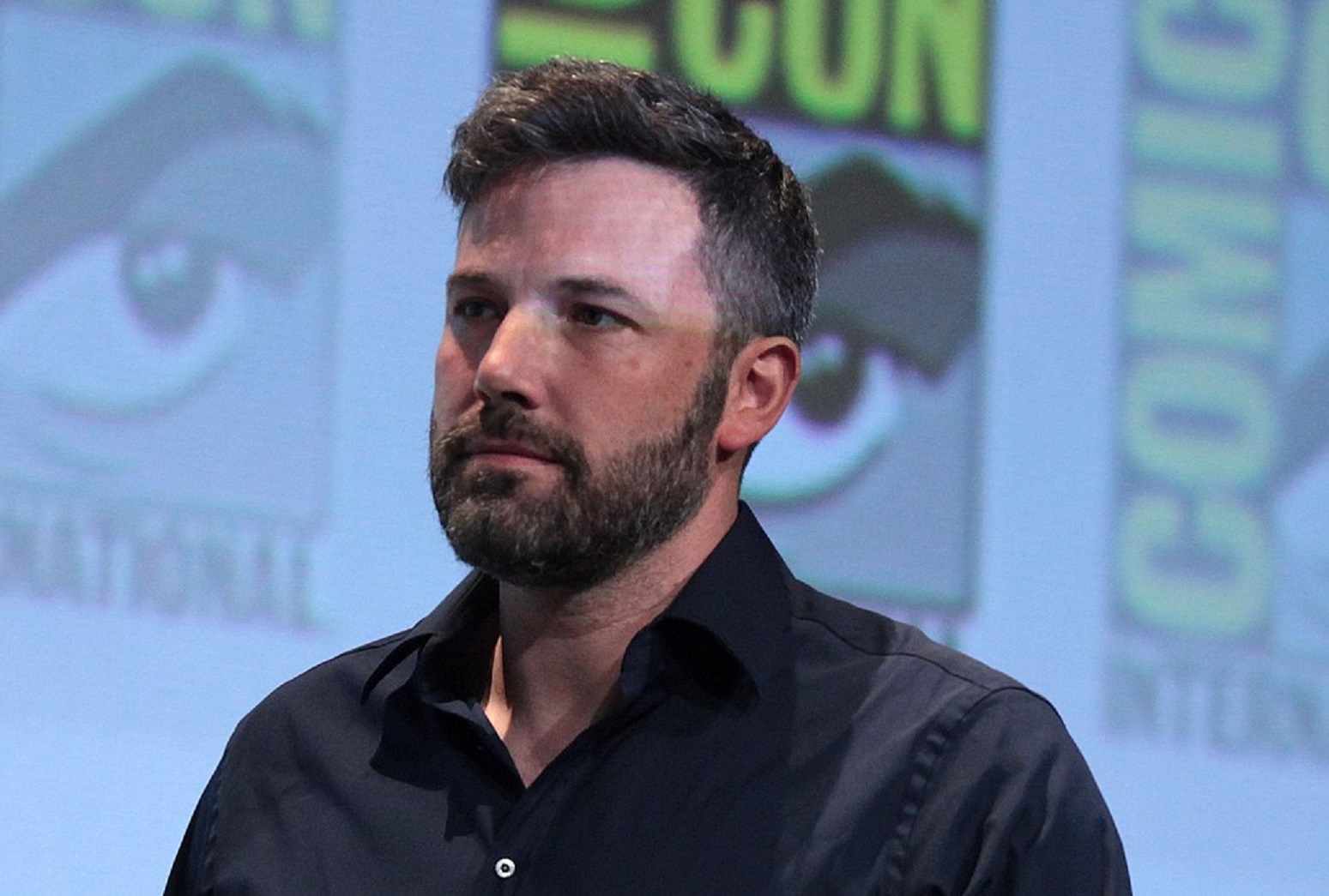 Ben Affleck speaking at the 2015 San Diego Comic Con