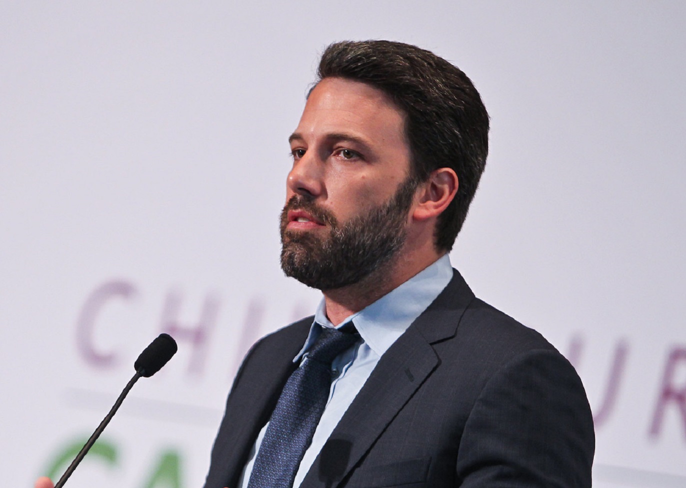 Ben Affleck speaking to audience