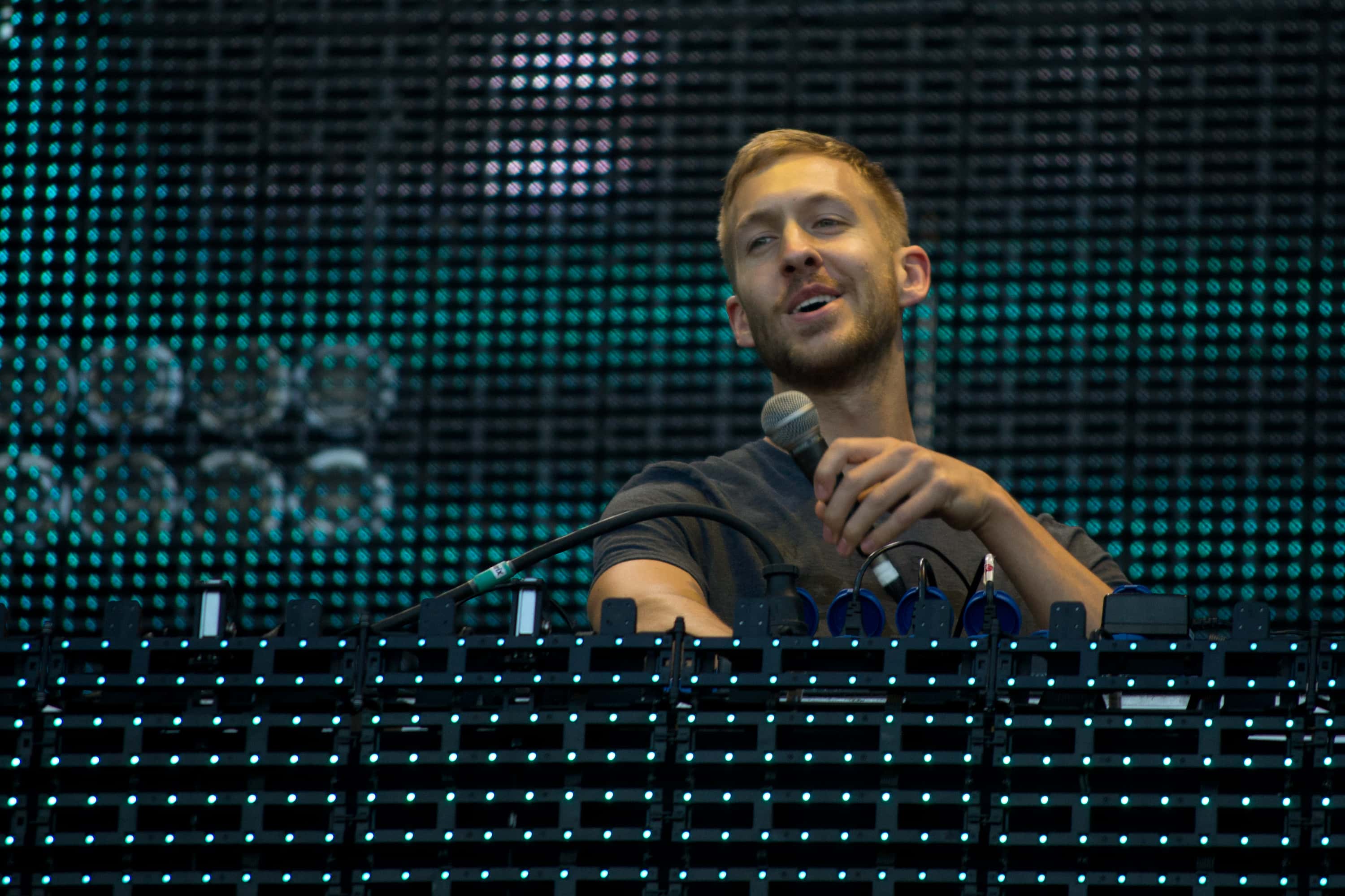 Calvin Harris performing onstage