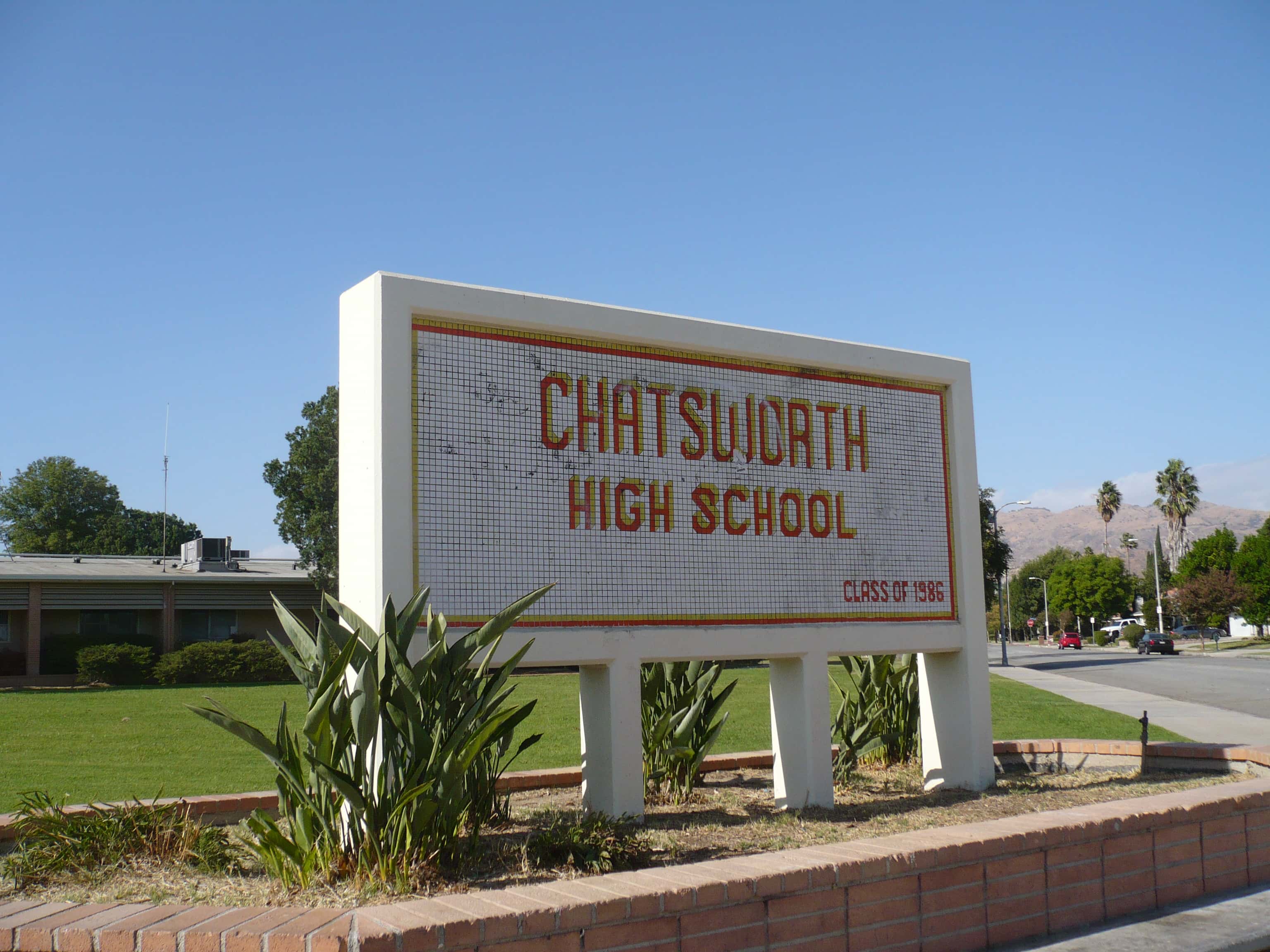 Chatsworth High School Sign