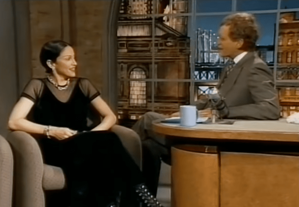 Madonna in Late Night with David Letterman