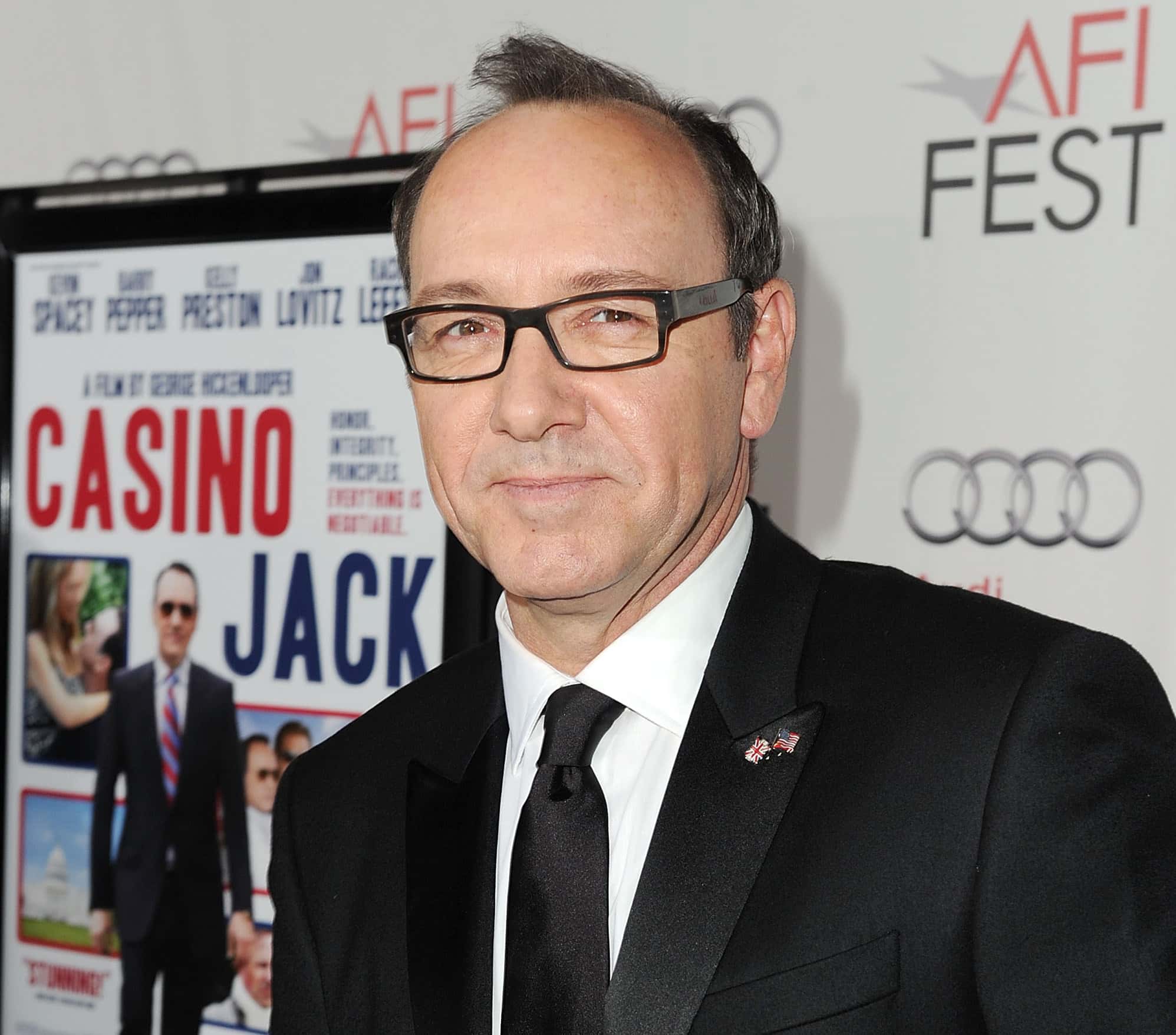 Actor Kevin Spacey arrives at the "Casino Jack" screening during AFI FEST