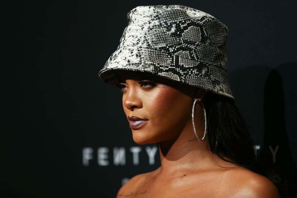 Rihanna attends the Fenty Beauty by Rihanna