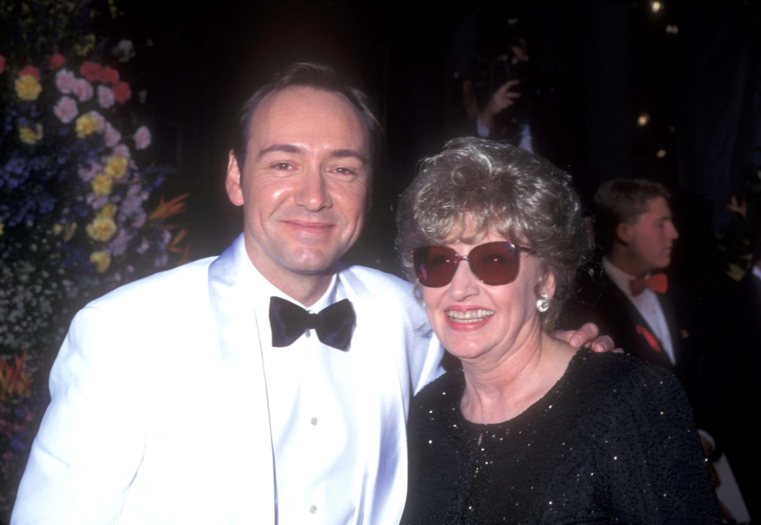 Kevin Spacey and his mother during The 68th Annual Academy Awards