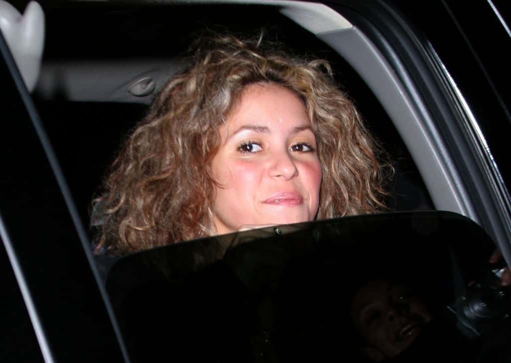 Shakira in the car