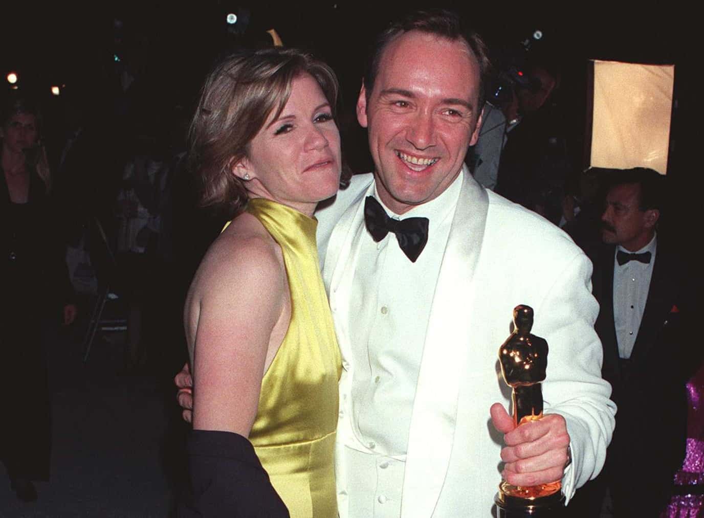 Oscar Winner Kevin Spacey And Nominee Mare Winningham Arrive At The Vanity Fair Post-Oscar Party