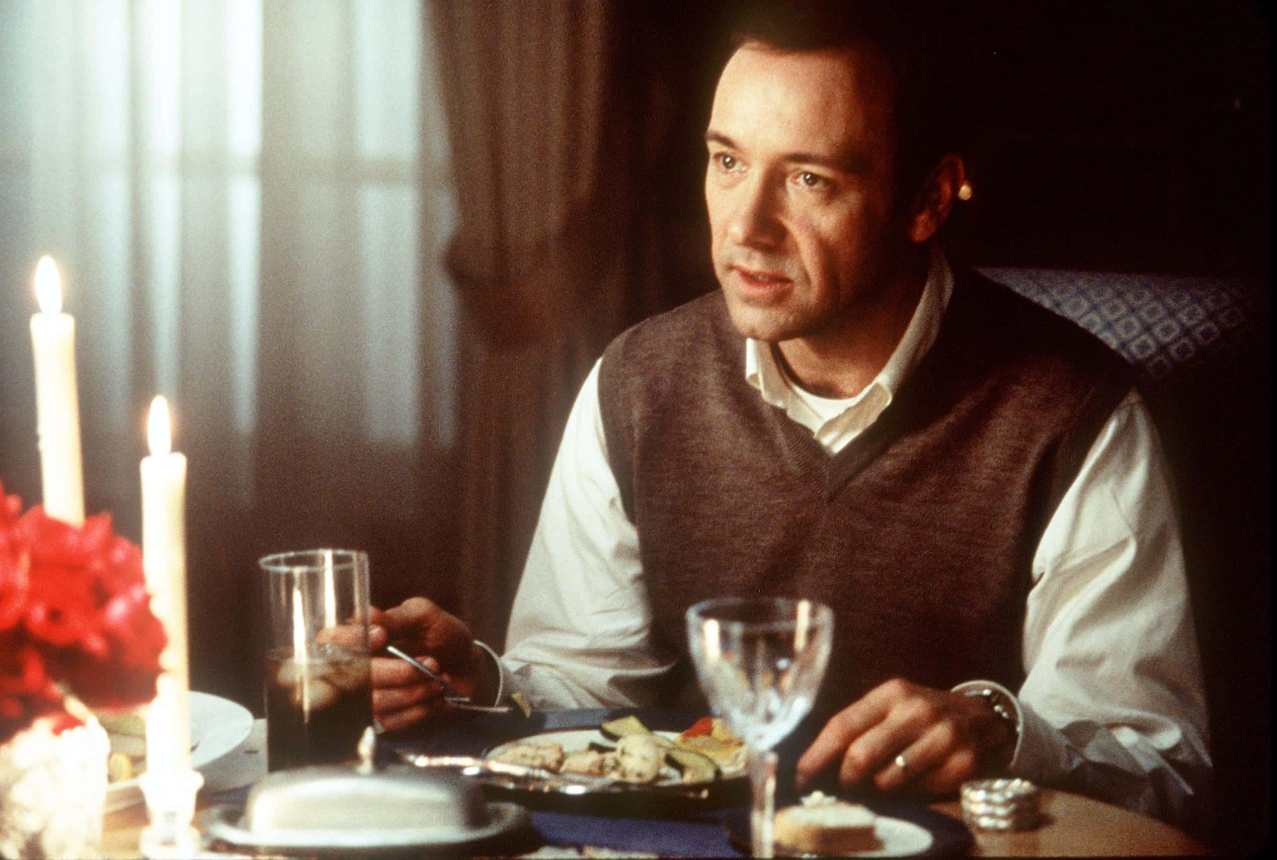 Lester Burnham (Kevin Spacey) In Dreamworks Pictures' "American Beauty."