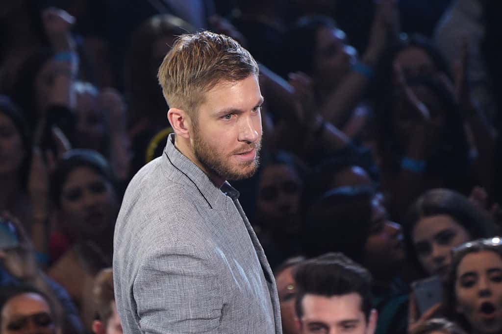 Recording artist Calvin Harris accepts the award for 'Dance Artist of the Year,' onstage