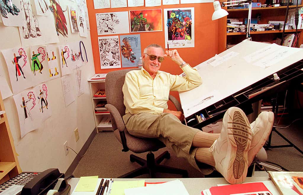 Stan Lee in his Los Angeles Office