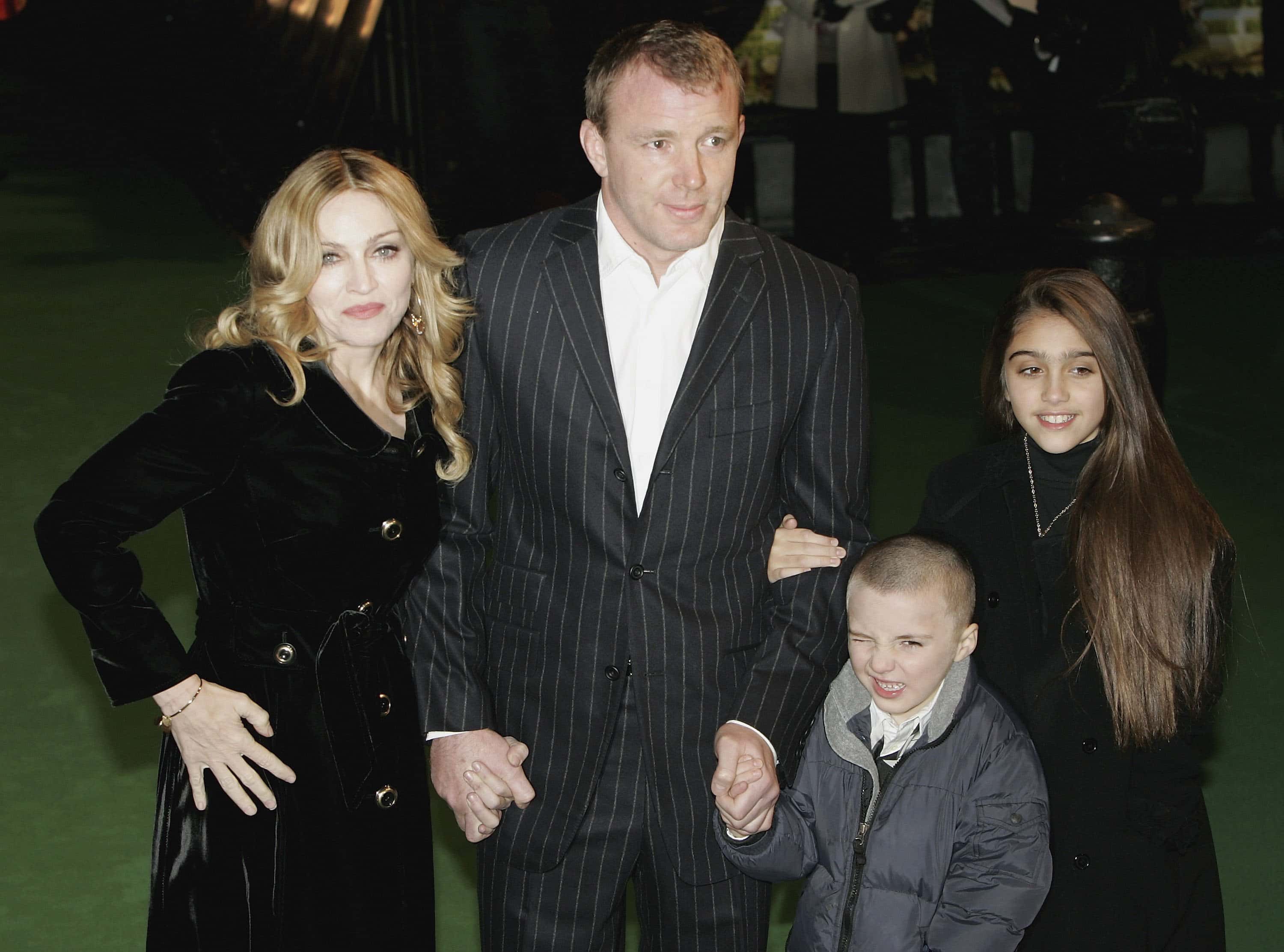 Madonna and husband Guy Ritchie and children Rocco and Lourdes - 2007