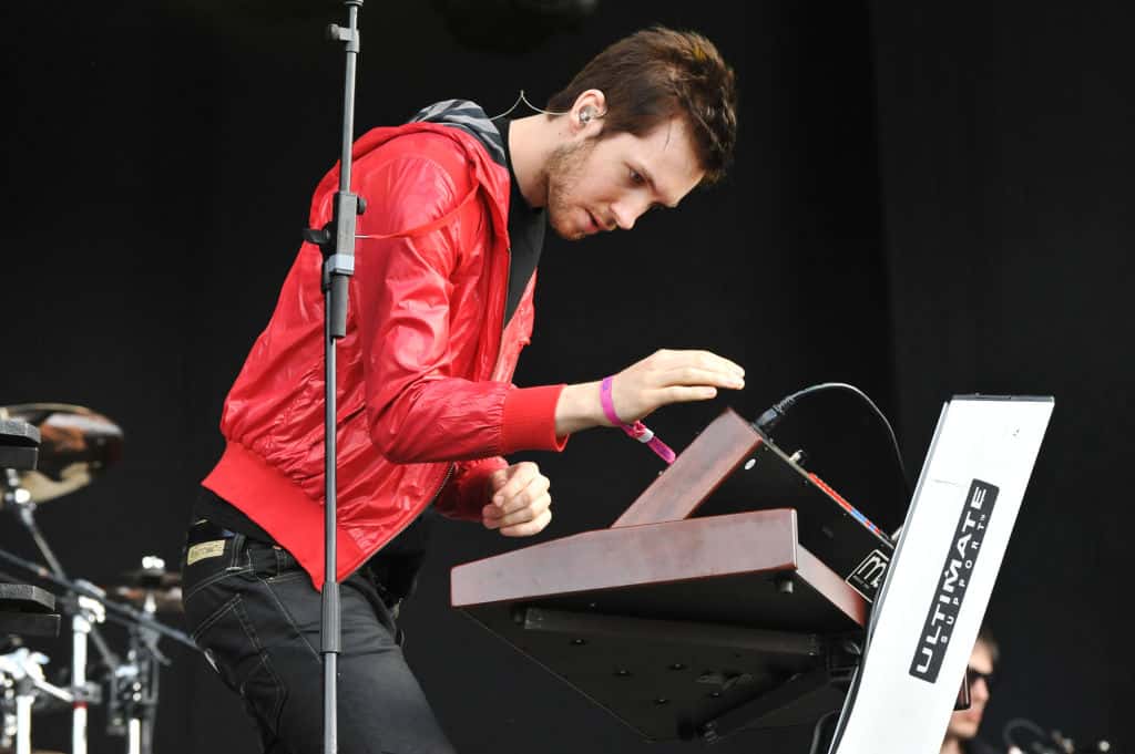 Calvin Harris performs on stage on the second day of Wireless Festival 2009