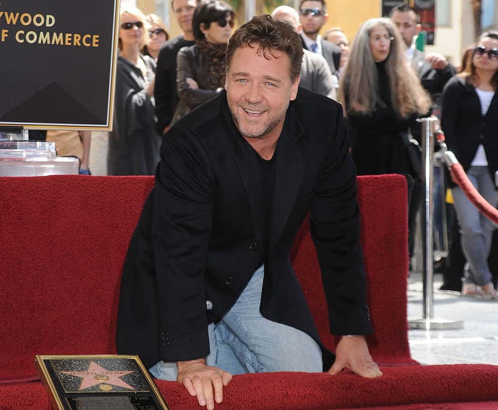Russell Crowe Honored On The Hollywood Walk Of Fame