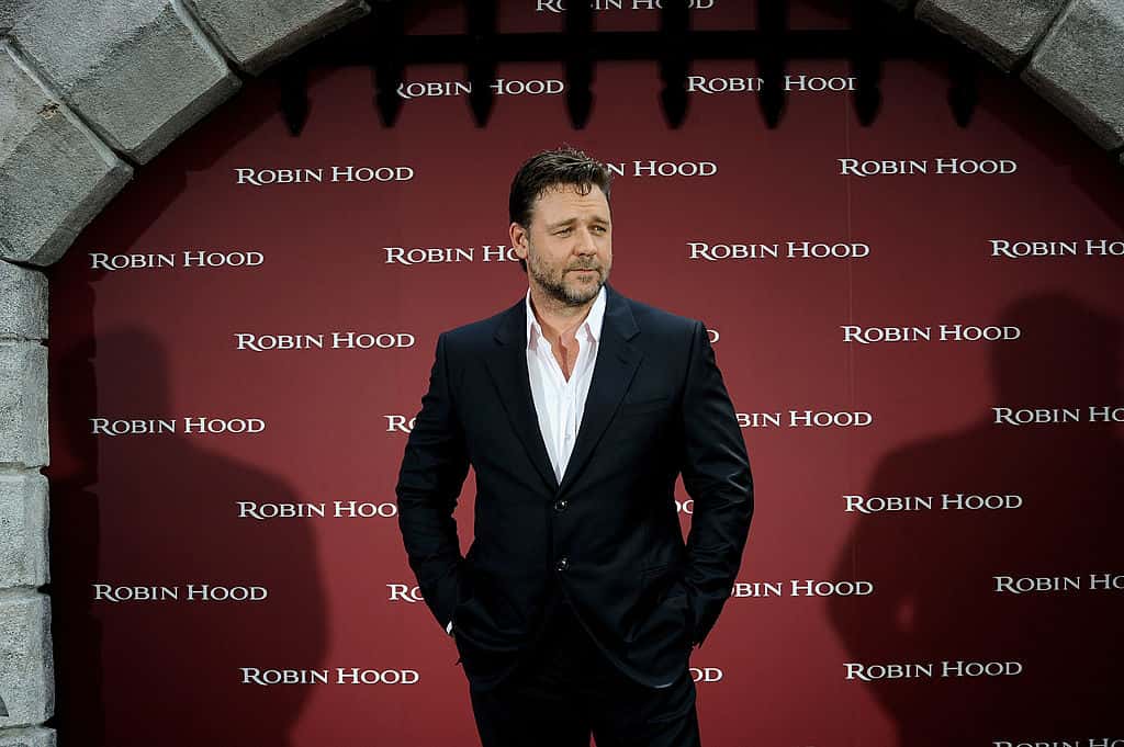 Russell Crowe Attends 'Robin Hood' Photocall in Madrid