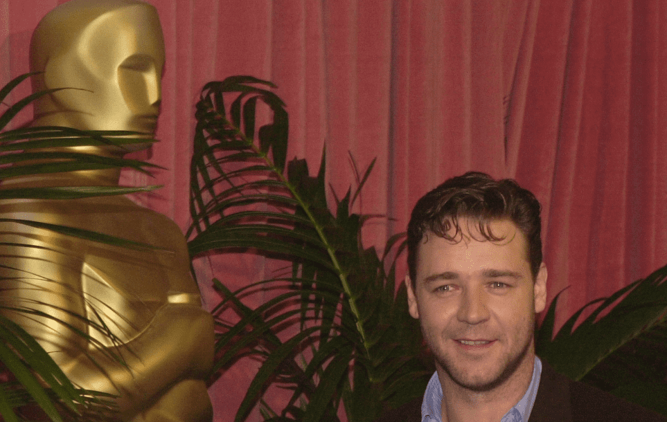 Russell Crowe Celebs at Oscar Nominees'' Luncheon
