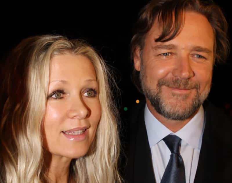 Danielle Spencer and  Russell Crowe