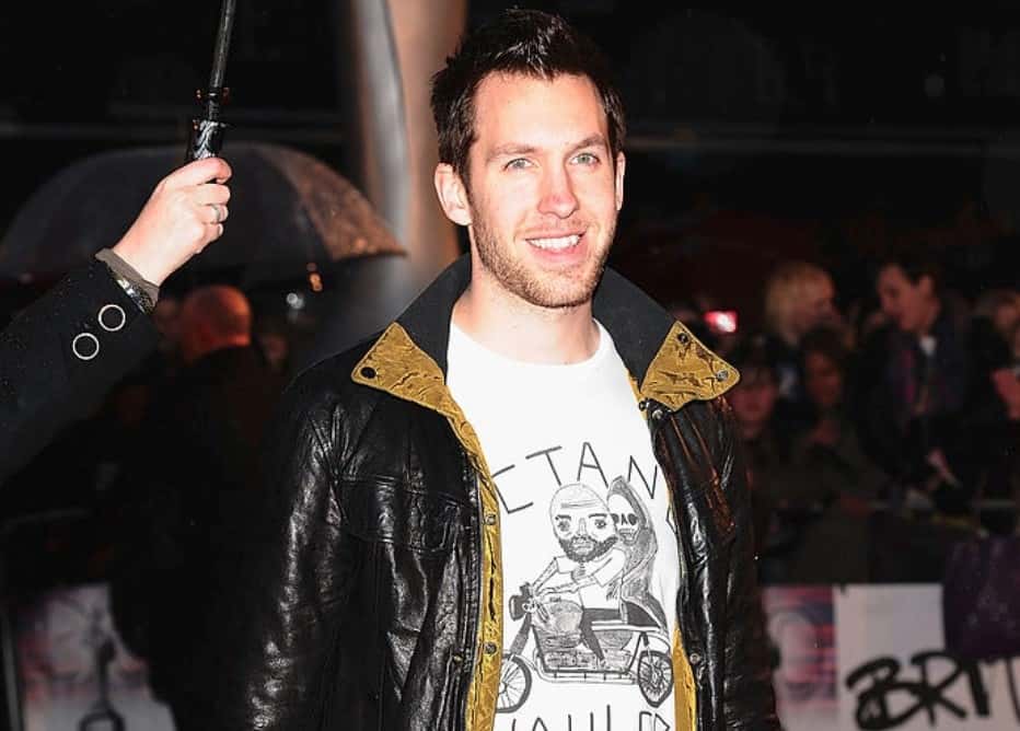 Calvin Harris arrives on the red carpet for The Brit Awards 2010