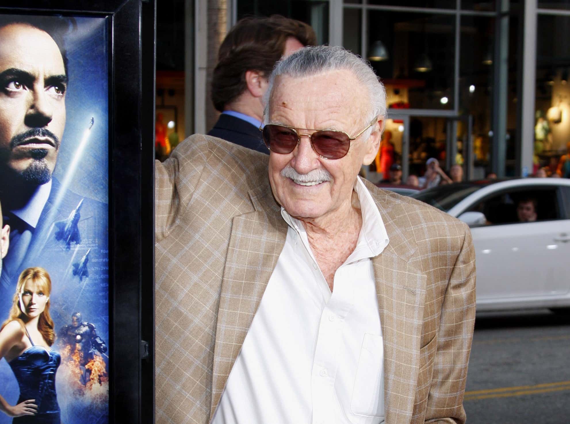 Stan Lee at Los Angeles premiere of 