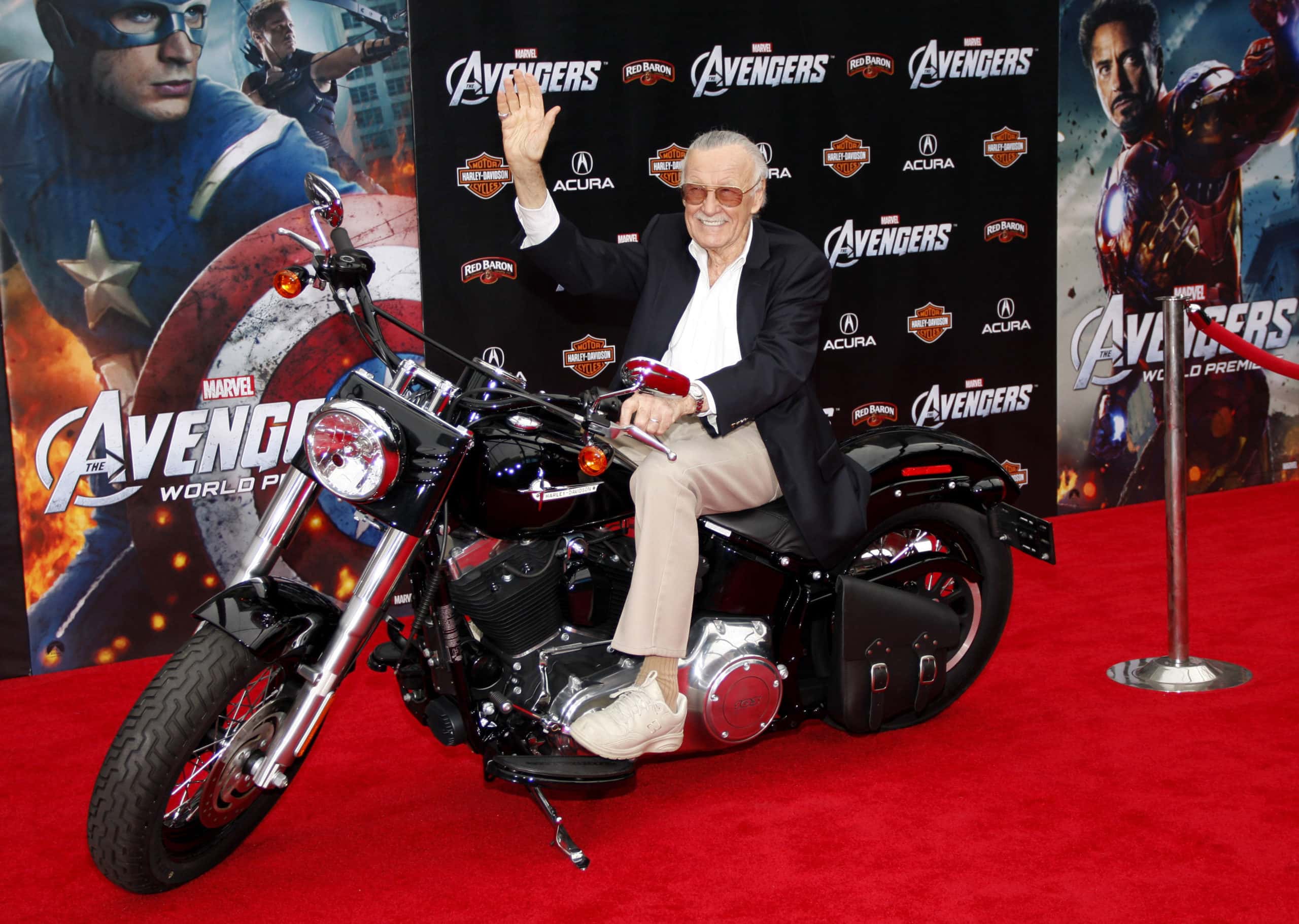 Stan Lee at the Los Angeles premiere of 'Marvel's The Avengers'