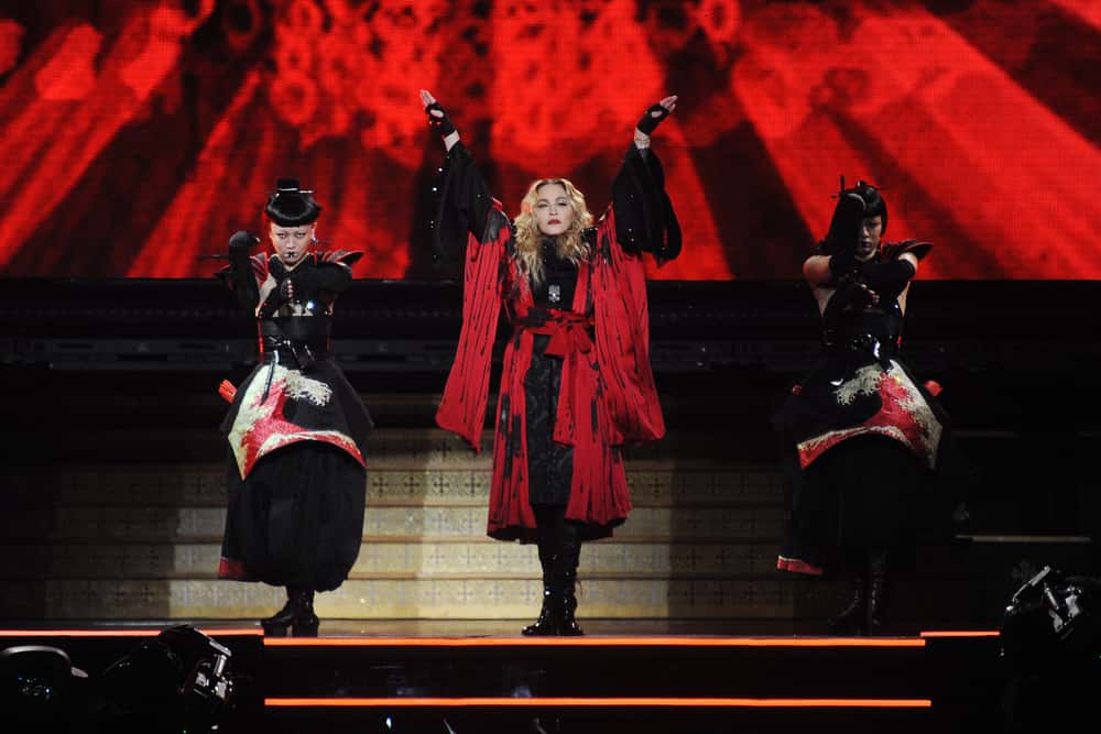 Madonna on stage