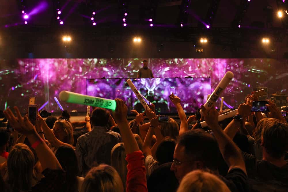 DJ Calvin Harris performs onstage during CBS RADIOs third annual We Can Survive