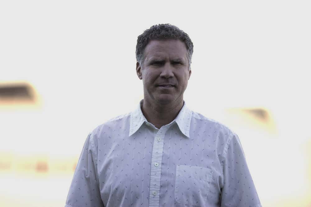 Will Ferrell in a white shirt