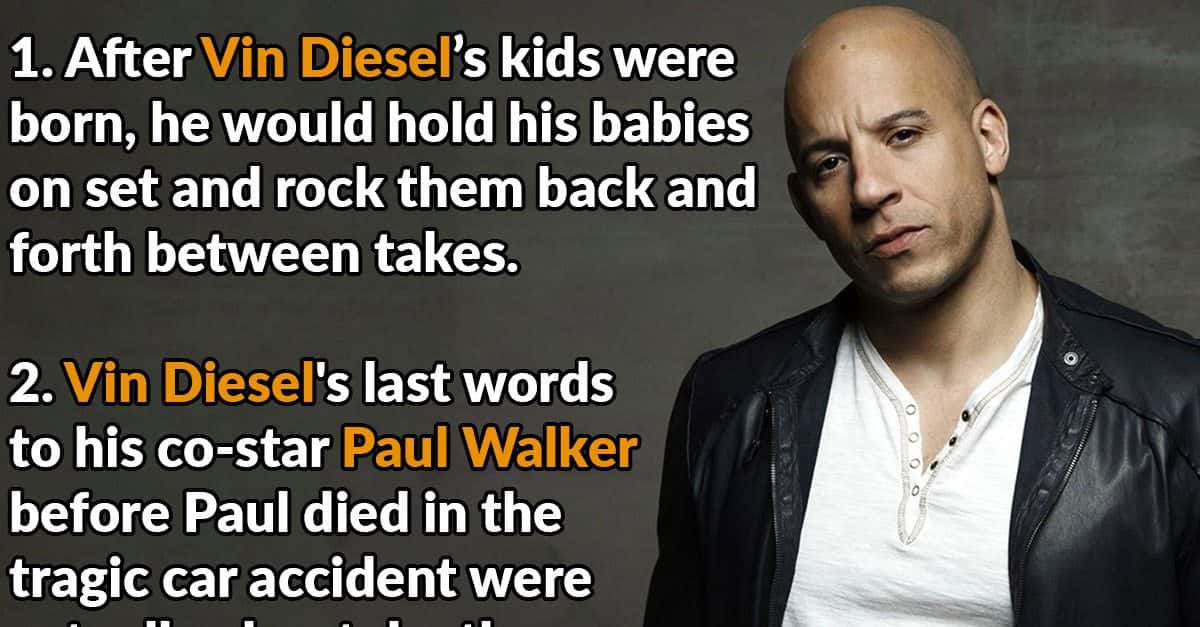 does vin diesel smoke cigarettes Fast Facts About Vin Diesel