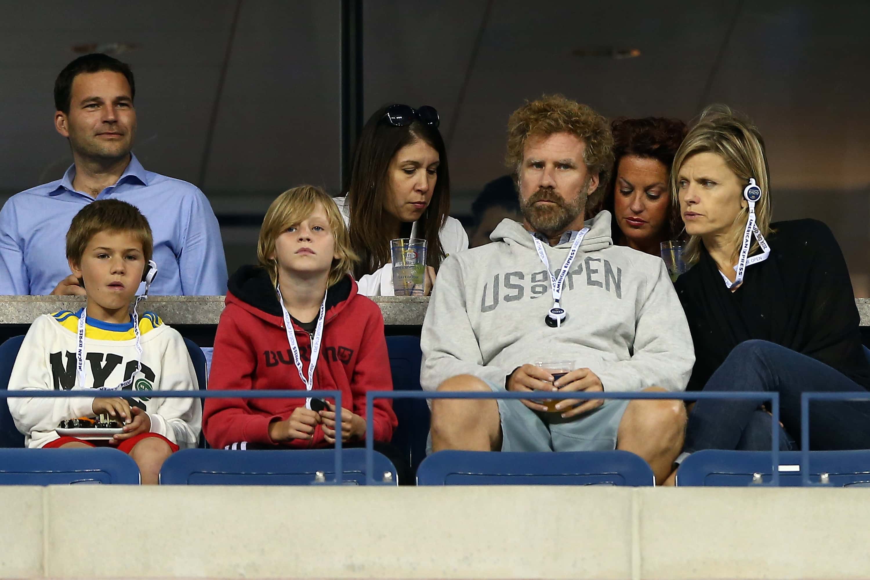 Actor Will Ferrell with is wife Viveca Paulin
