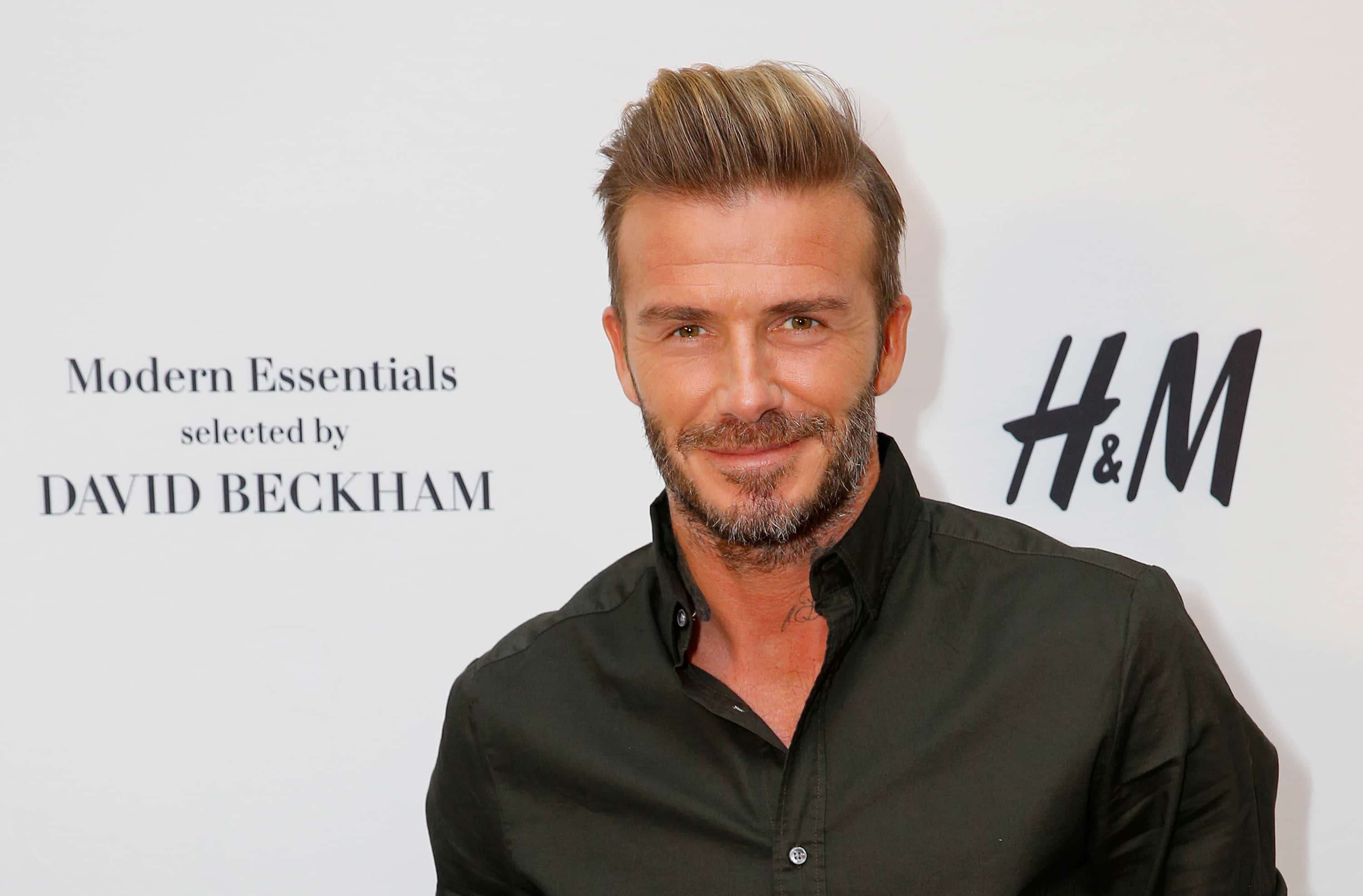David Beckham attends the launch of David Beckham's H&M Modern Essentials Collection