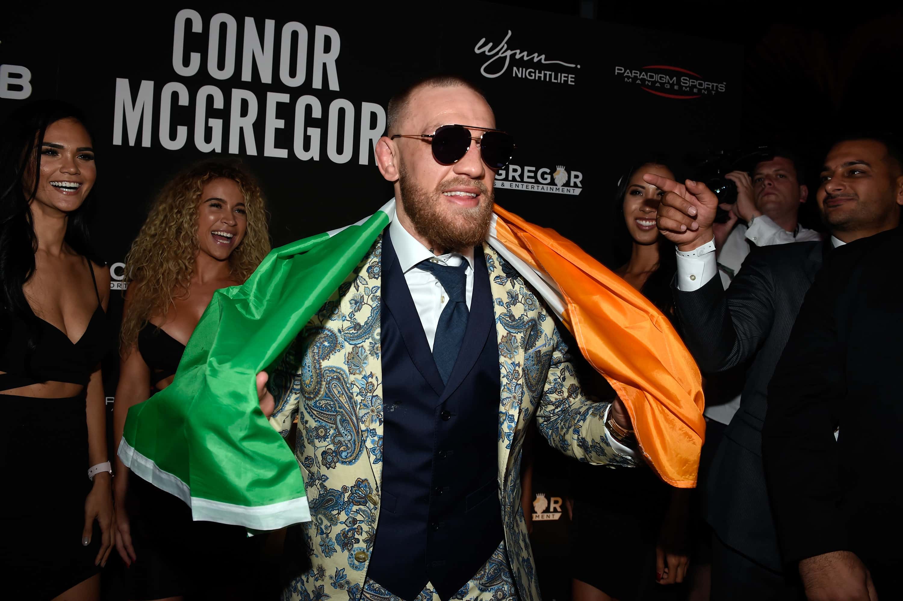 Conor McGregor After-Fight Party And Wynn Nightlife Residency Debut, Encore Beach Club At Night In Wynn Las Vegas