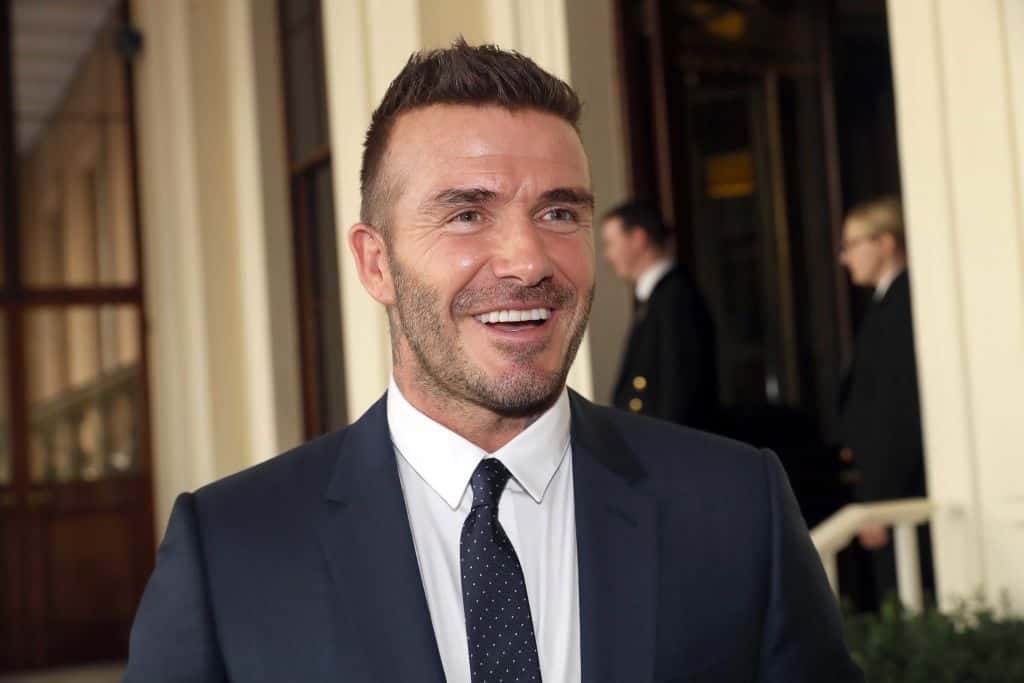 David Beckham attends the Queen's Young Leaders Award Ceremony