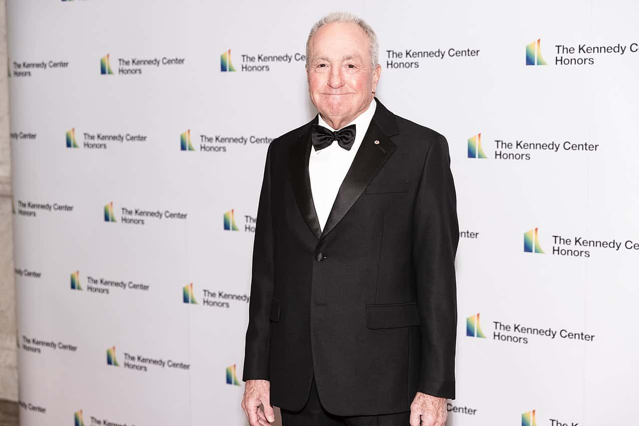 Lorne Michaels in a black suit