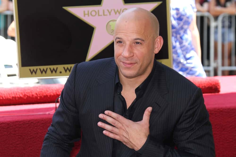 Vin Diesel at his star ceremony