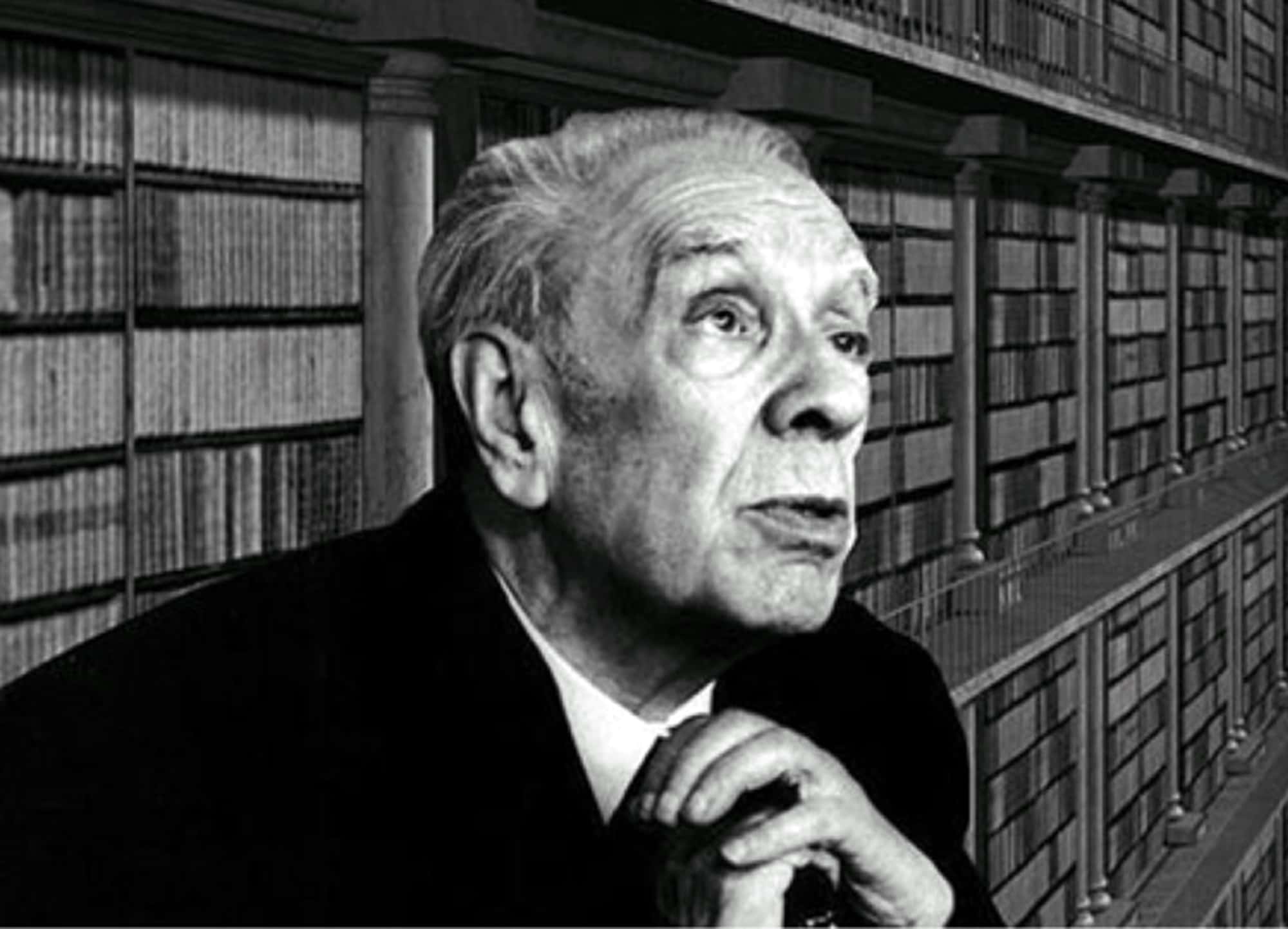 Argentine short story writer and essayist Jorge Luis Borges