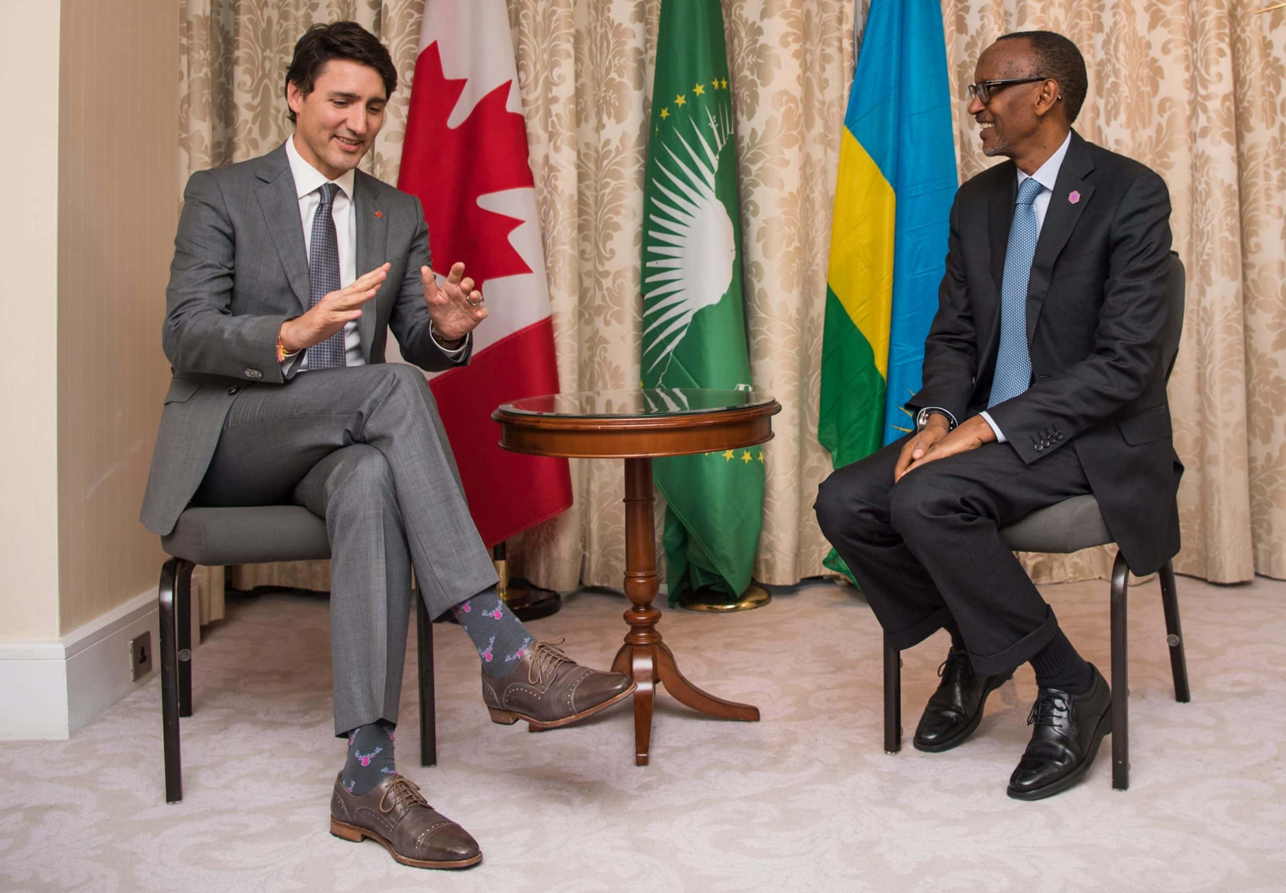President Kagame meets with Canadian Prime Minister Justin Trudeau