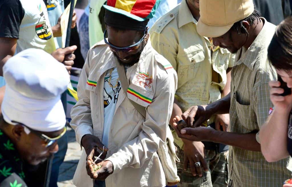 Celebrations as ConCourt decriminalizes personal dagga use in South Africa.