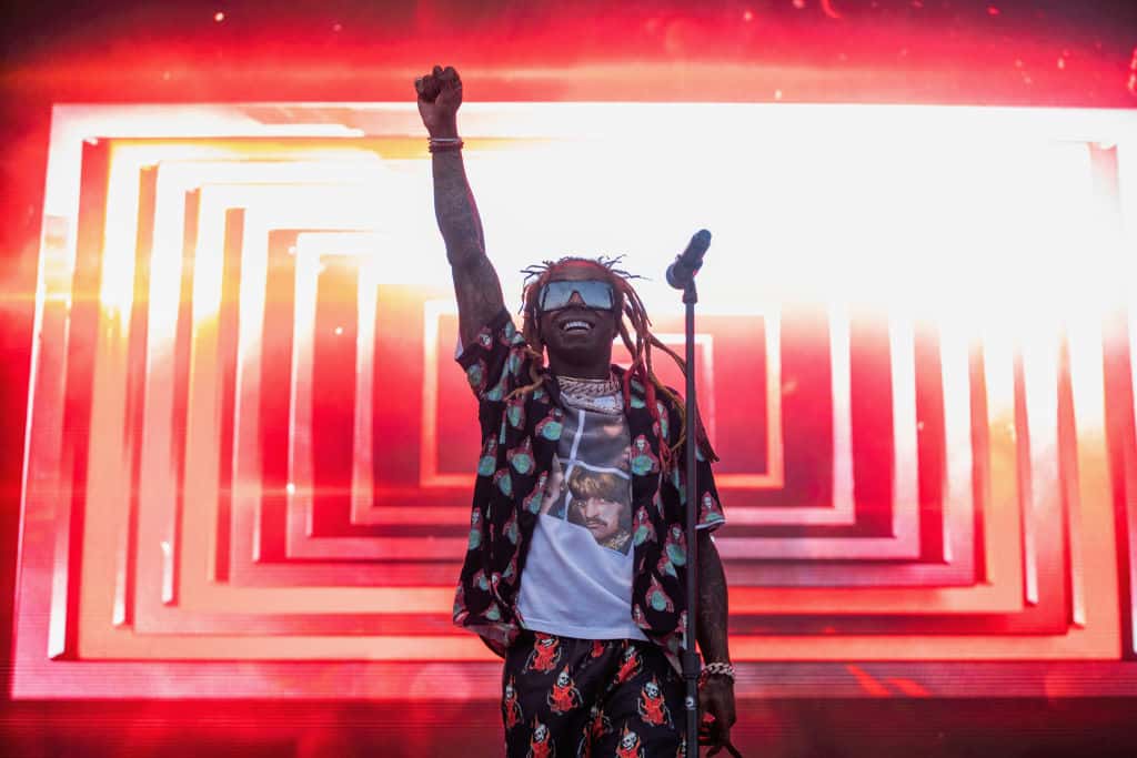 Rapper Lil Wayne performs onstage during weekend two, day two of Austin City Limits Music Festival