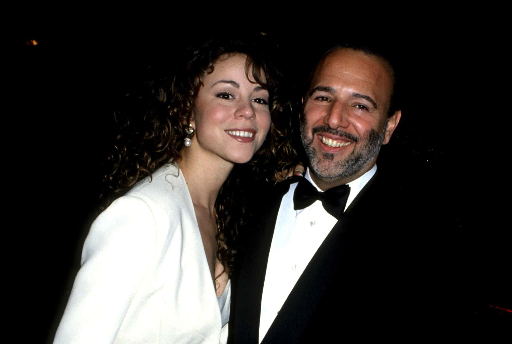 Mariah Carey and Tommy Mottola during Wedding