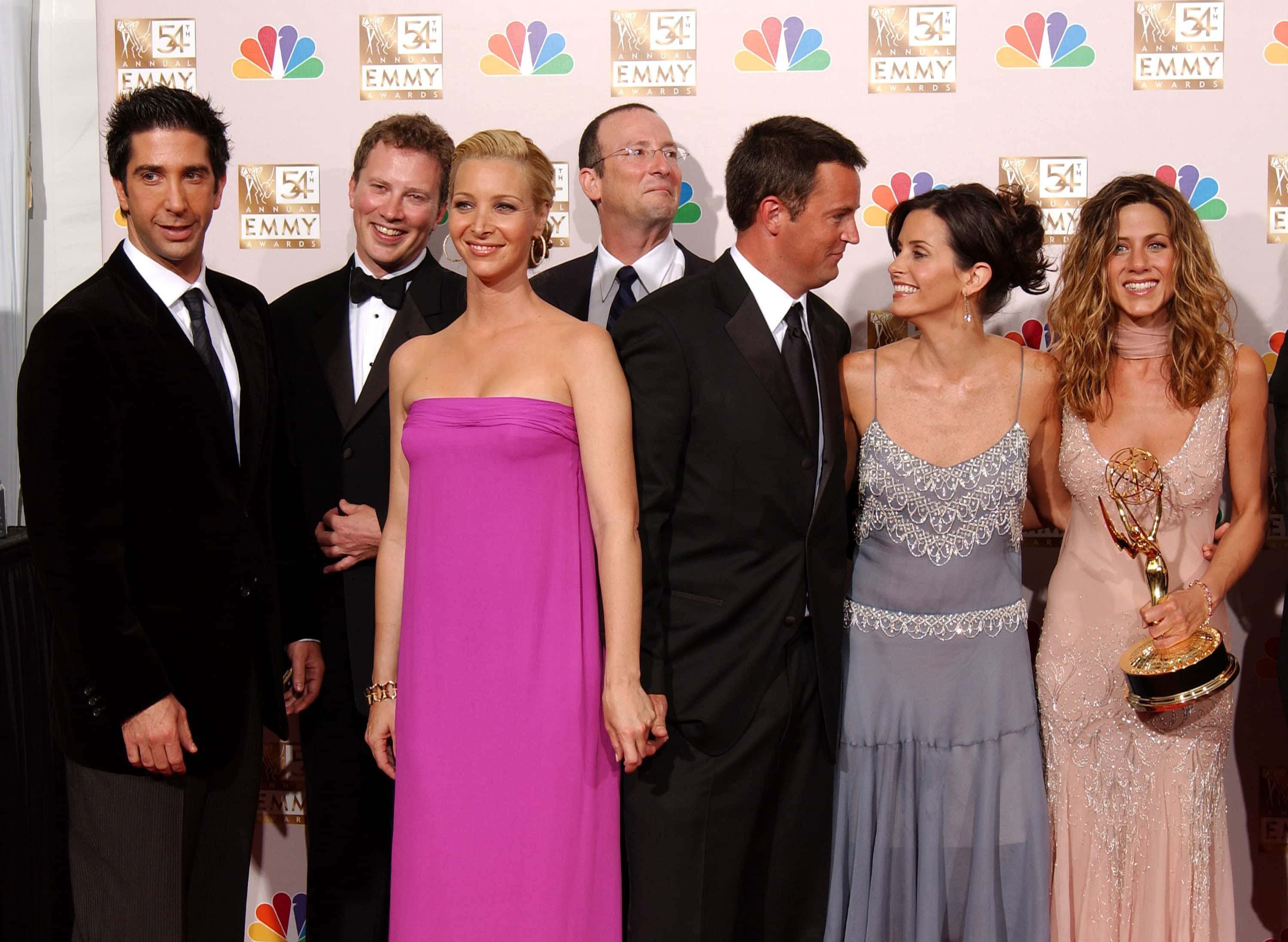 Friends cast at 54th Annual Primetime Emmy Awards Backstage