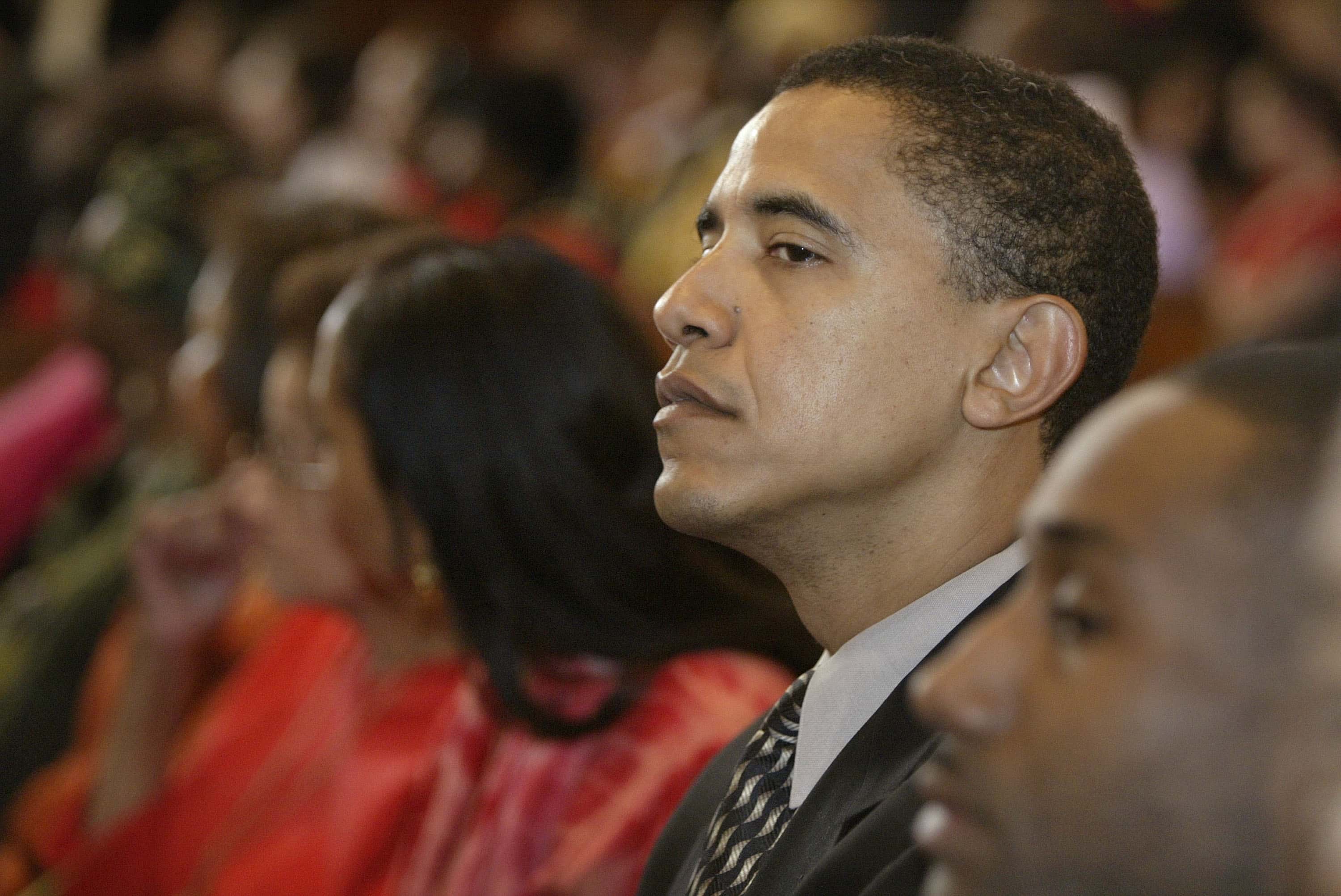 Archbishop Desmond Tutu Holds Palm Sunday Service