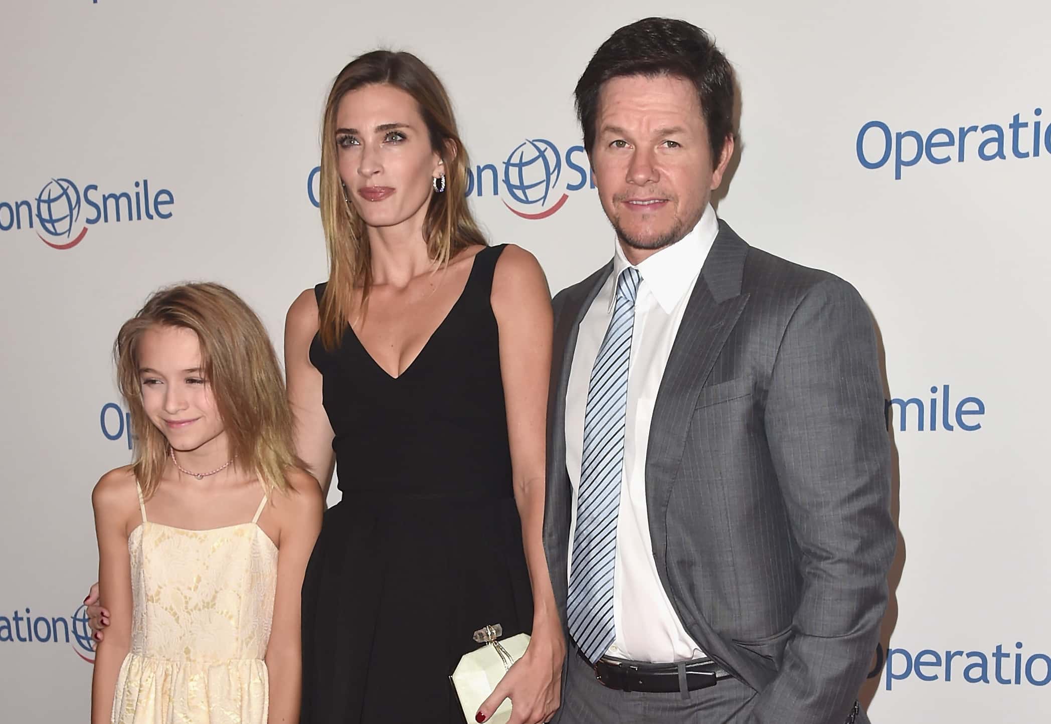 Ella Rae Wahlberg, from left, Rhea Durham and actor Mark Wahlberg attend Operation Smile's 2015