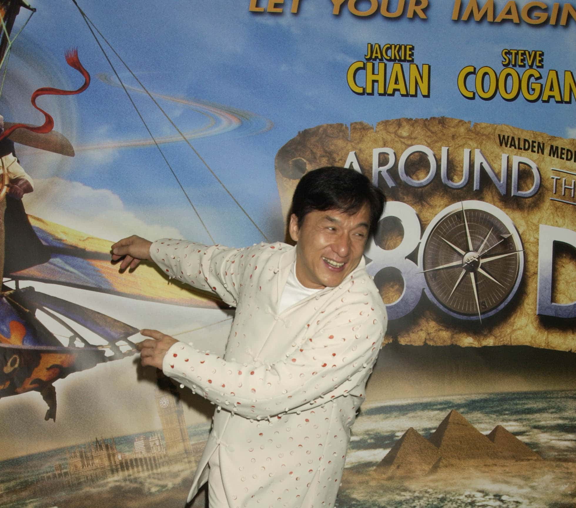 Actor Jackie Chan arrives at the UK Premiere of the classical novel