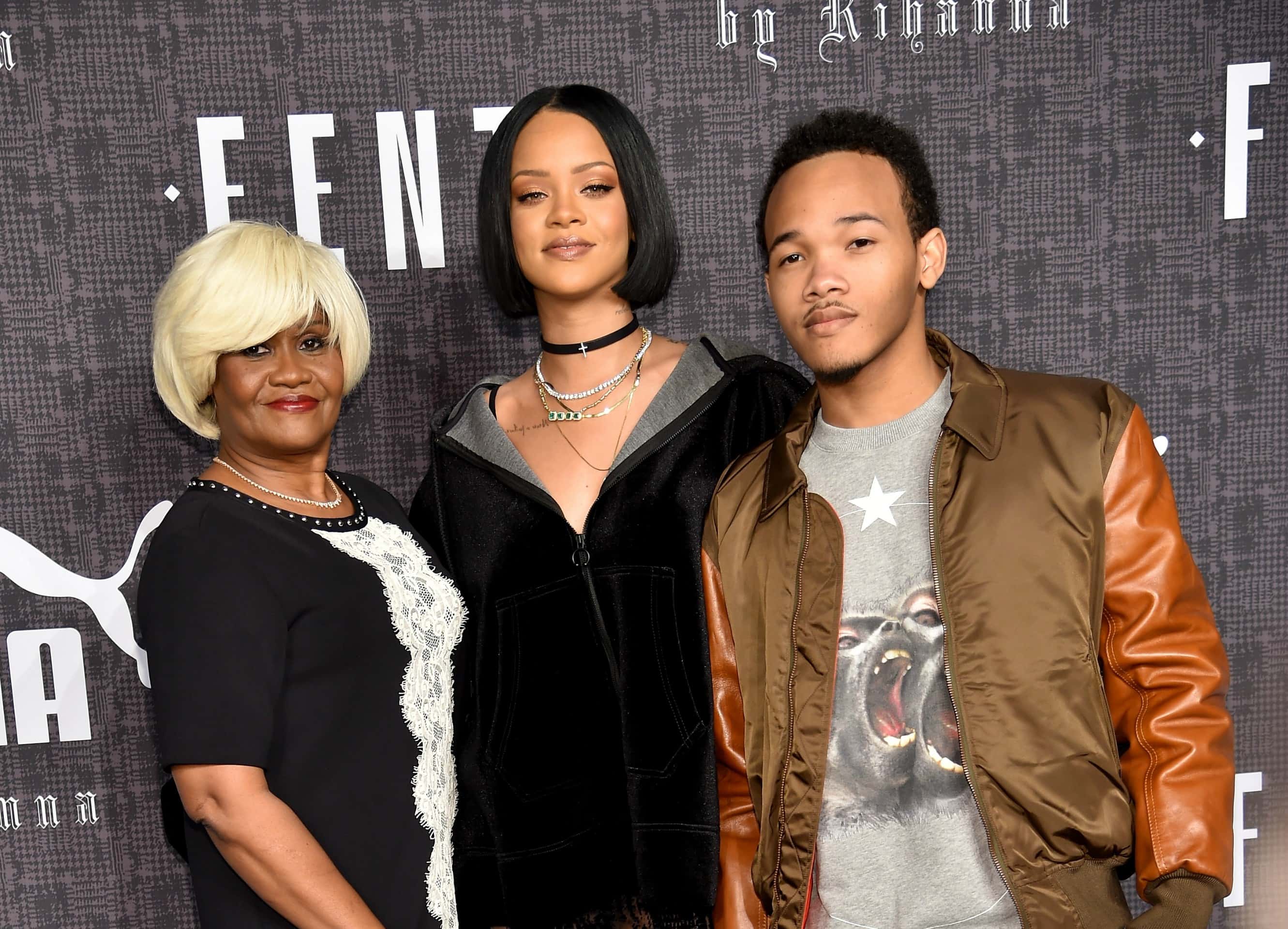 Monica Braithwaite, Rihanna and Rajad Fenty 
